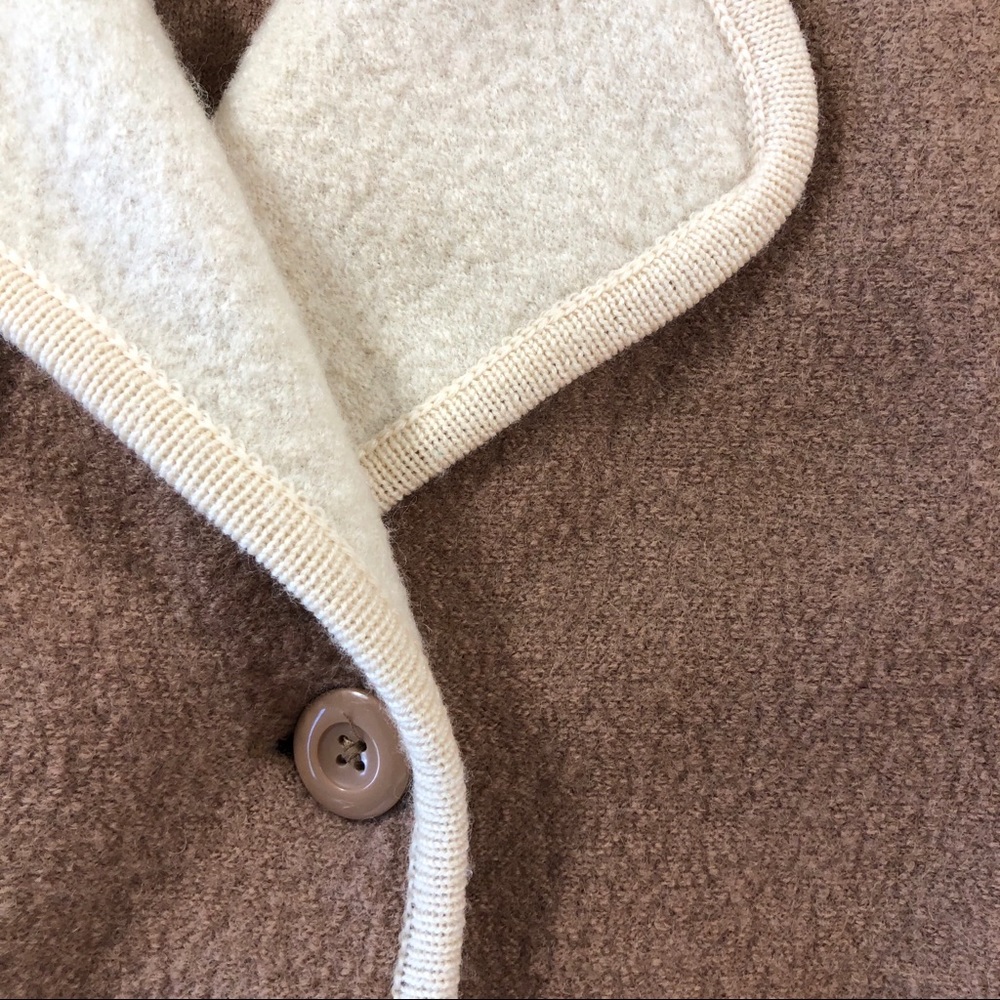 100% Wool Camel Color Long Coat In size Medium - Picture 7 of 10